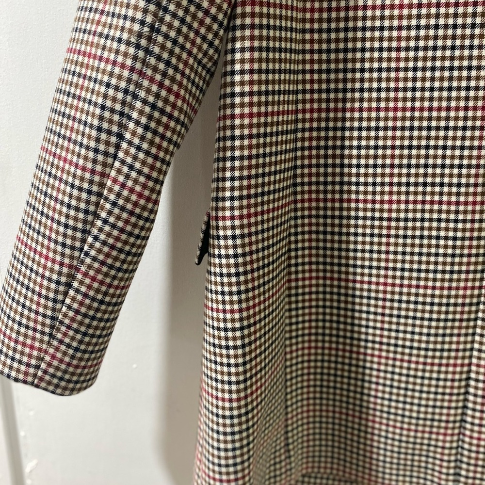 Massimo Dutti Checkered Blazer Jacket Size 38 - Picture 11 of 12